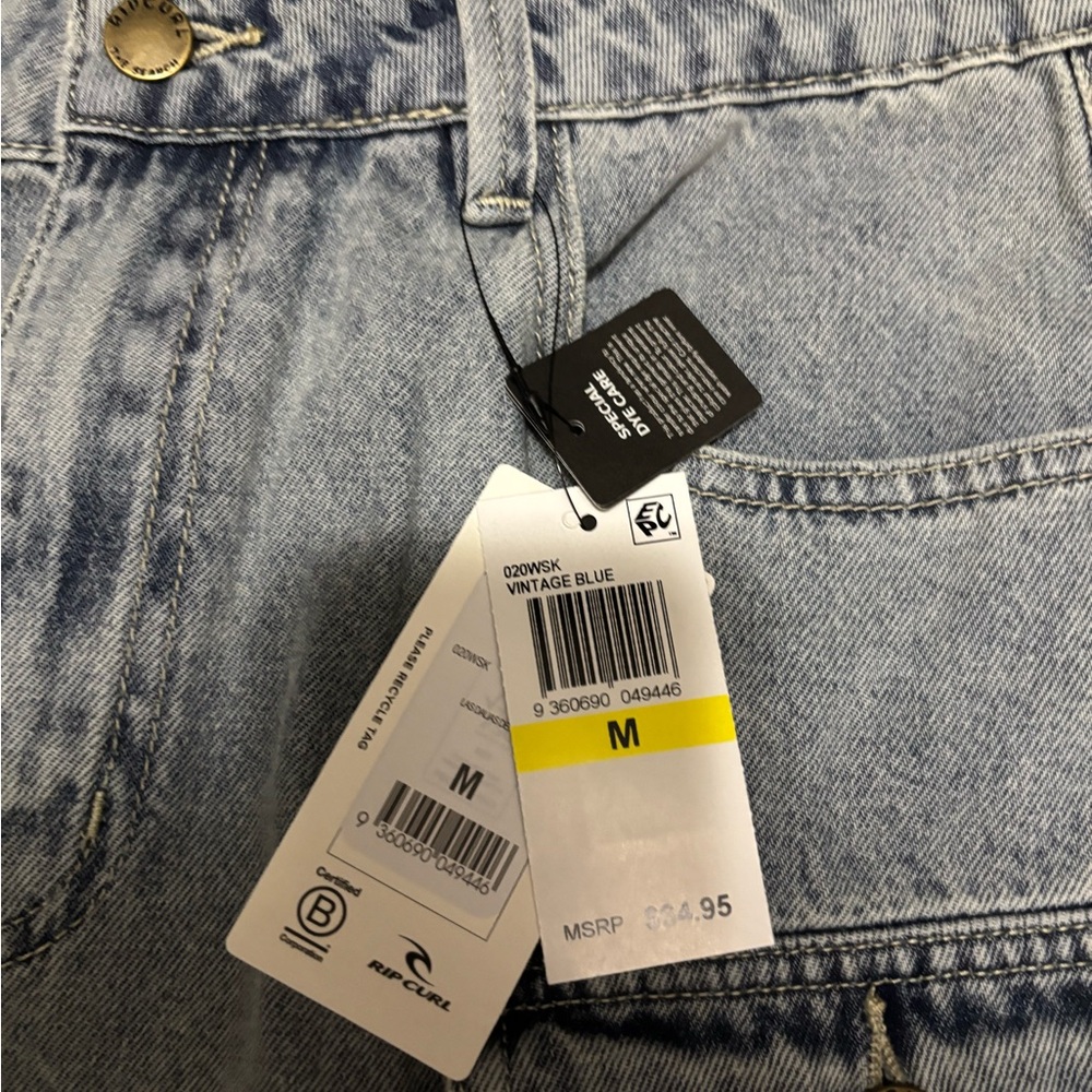 Rip Curl Vintage Blue Mini Skirt  size M